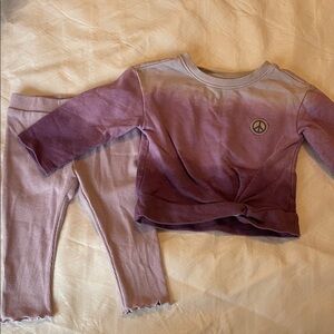 By Art Class Lavender Baby Top & Lavender Leggings